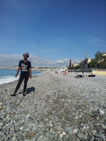 French Riviera rockin' my #Liberation shirt!